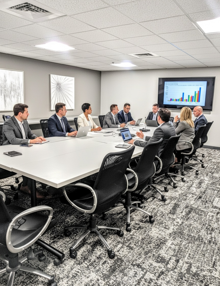 The Boardroom / Training Room at Highland-March Workspaces