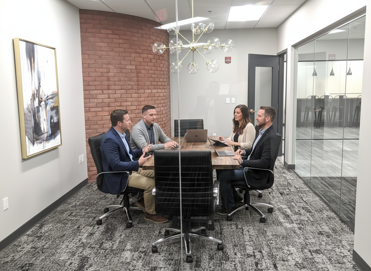 The Glass Room at Highland-March Workspaces