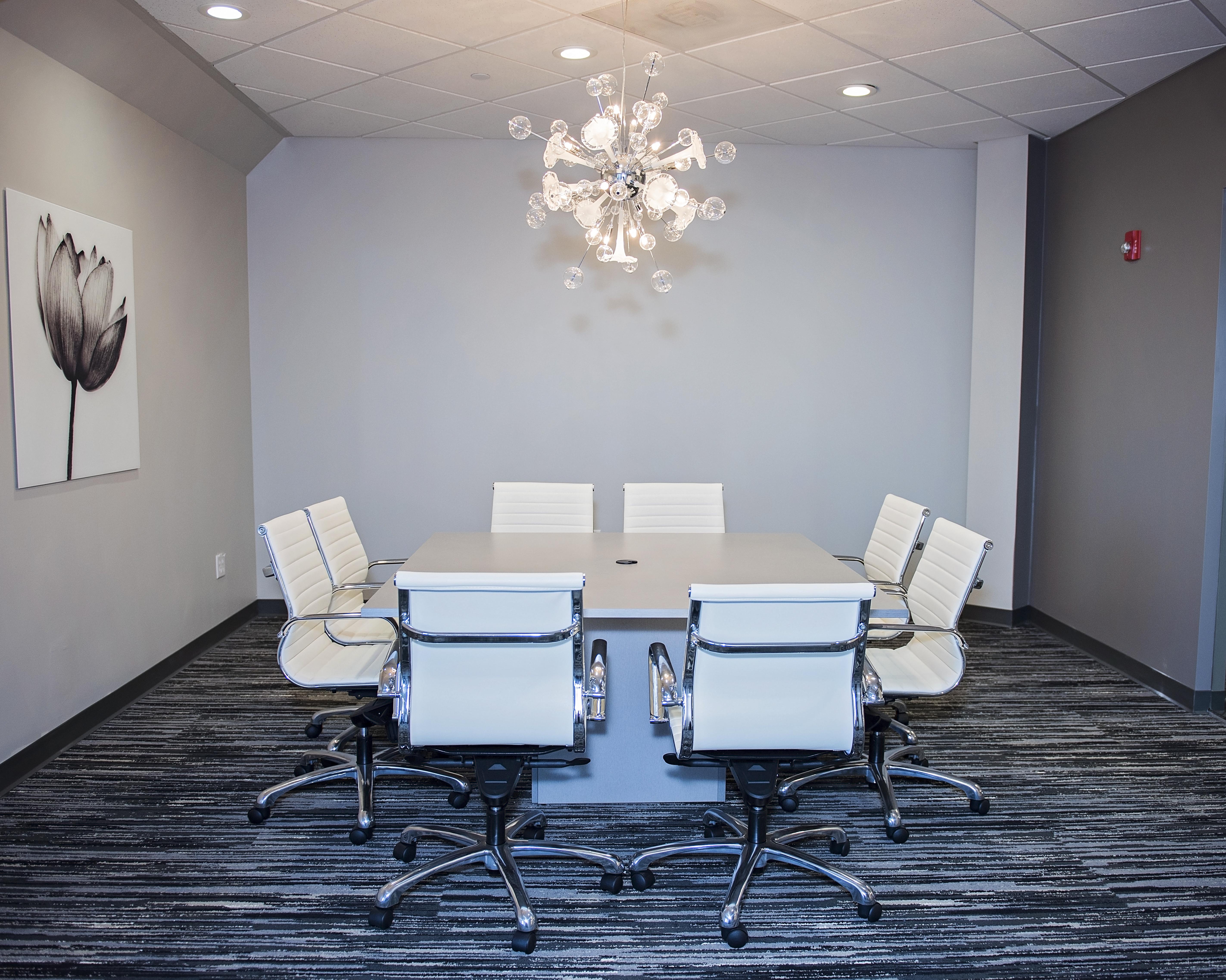 Clean and modern meeting area
