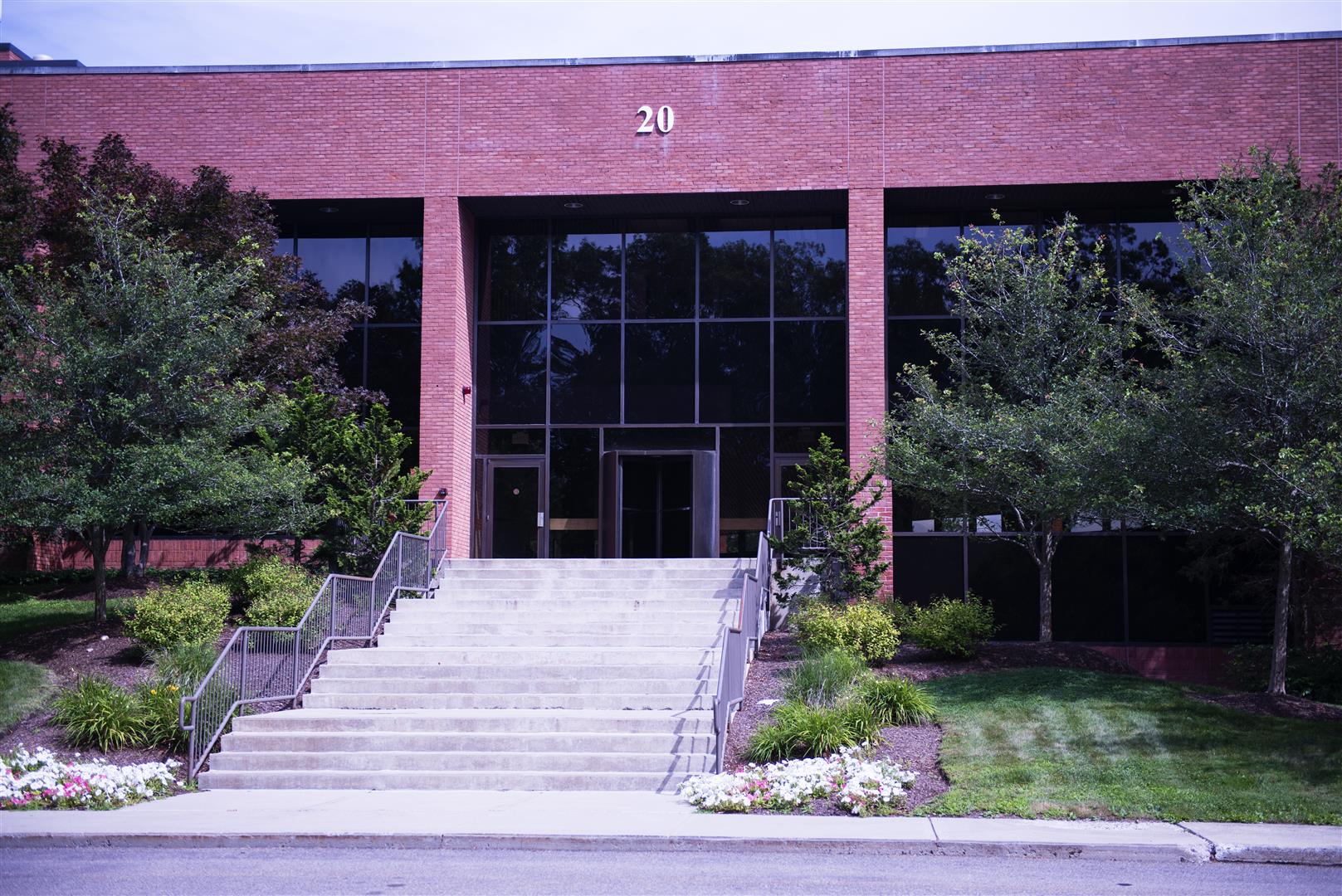 Exterior of the Mansfield location of Highland-March Workspaces